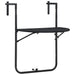 Masă balcon suspendată negru 60x64x83,5 cm plastic aspect ratan - WALTI WALTI