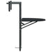 Masă balcon suspendată negru 60x64x83,5 cm plastic aspect ratan - WALTI WALTI