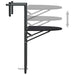 Masă balcon suspendată negru 60x64x83,5 cm plastic aspect ratan - WALTI WALTI