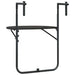 Masă balcon suspendată maro 60x64x83,5 cm plastic aspect ratan - WALTI WALTI