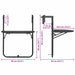Masă balcon suspendată maro 60x64x83,5 cm plastic aspect ratan - WALTI WALTI