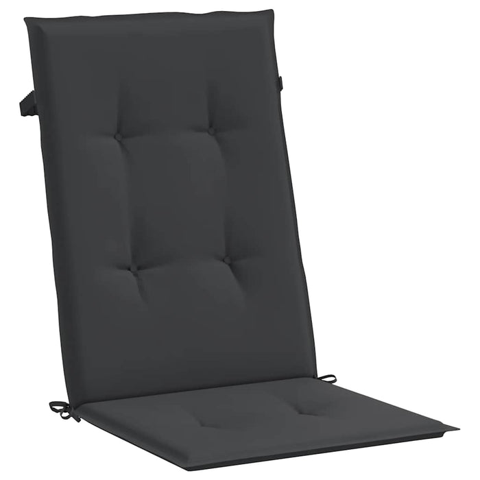 Perne scaun spătar înalt, 2 buc., negru, 120x50x3 cm, textil - WALTI WALTI