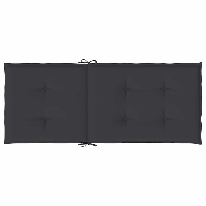 Perne scaun spătar înalt, 2 buc., negru, 120x50x3 cm, textil - WALTI WALTI