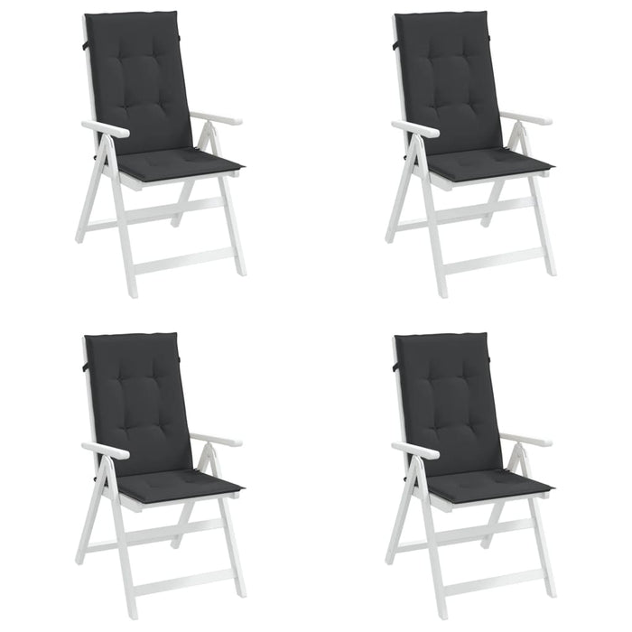 Perne scaun spătar înalt, 4 buc., negru, 120x50x3 cm, textil - WALTI WALTI