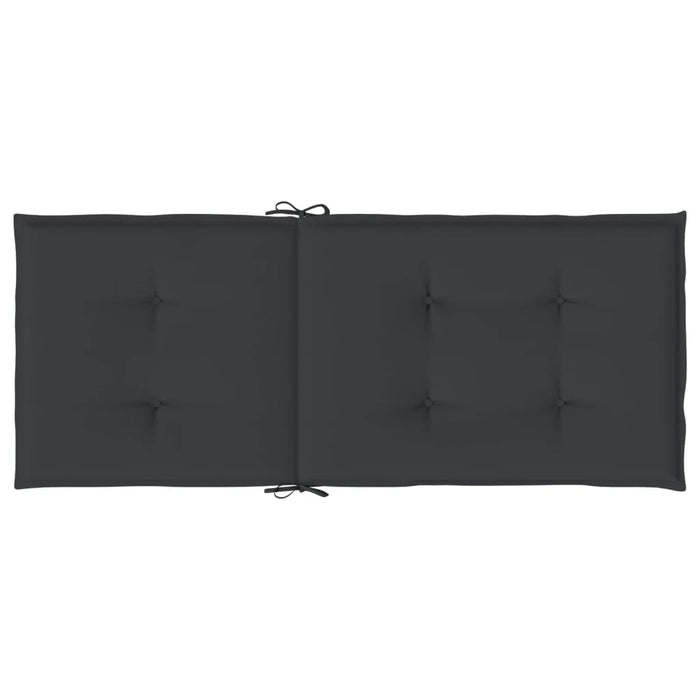 Perne scaun spătar înalt, 4 buc., negru, 120x50x3 cm, textil - WALTI WALTI