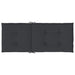 Perne scaun spătar înalt, 4 buc., negru, 120x50x3 cm, textil - WALTI WALTI