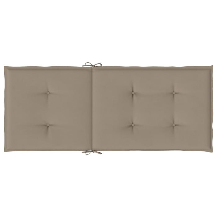 Perne scaun spătar înalt 4 buc., gri taupe, 120x50x3 cm, textil - WALTI WALTI