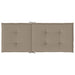 Perne scaun spătar înalt 4 buc., gri taupe, 120x50x3 cm, textil - WALTI WALTI