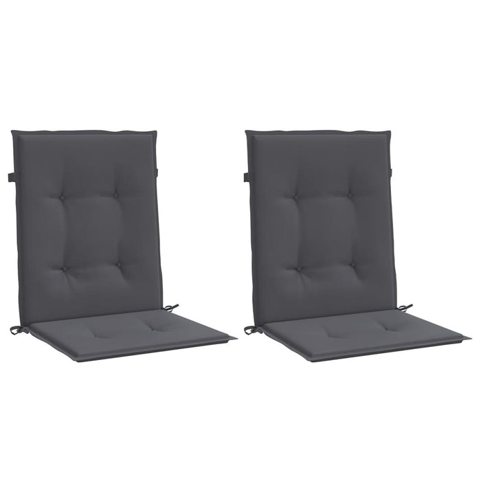 Perne scaun cu spătar mic, 2 buc., antracit, textil oxford - WALTI WALTI