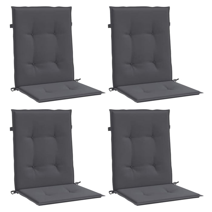 Perne scaun cu spătar mic, 4 buc., antracit, textil oxford - WALTI WALTI