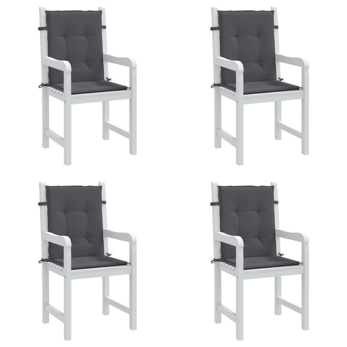 Perne scaun cu spătar mic, 4 buc., antracit, textil oxford - WALTI WALTI