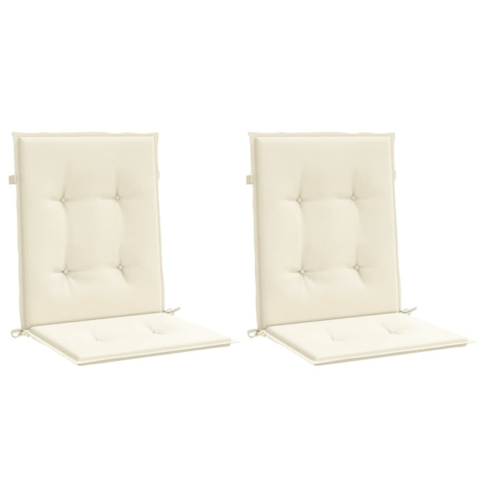 Perne cu spătar mic, 2 buc. crem 100x50x3 cm textil oxford - WALTI WALTI