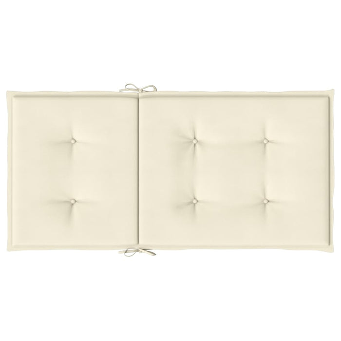Perne cu spătar mic, 2 buc. crem 100x50x3 cm textil oxford - WALTI WALTI