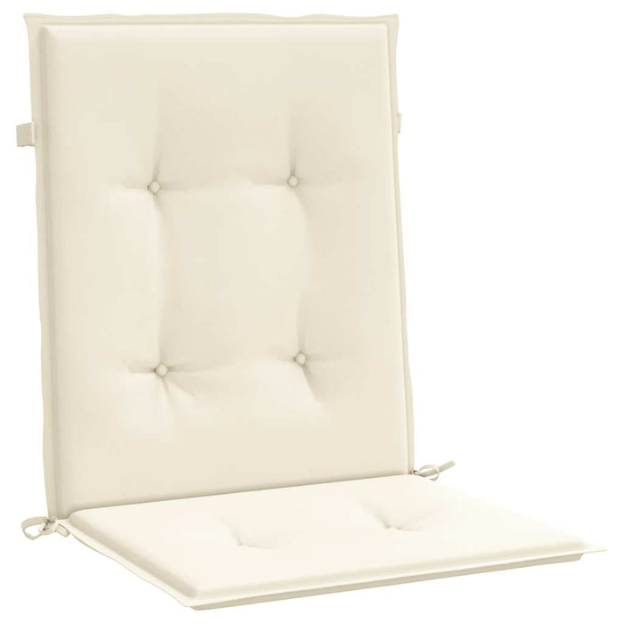 Perne cu spătar mic, 4 buc. crem 100x50x2 cm textil oxford WALTI