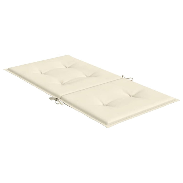Perne cu spătar mic, 4 buc. crem 100x50x2 cm textil oxford WALTI