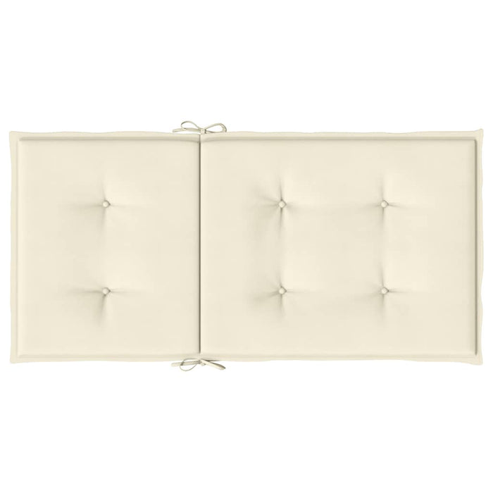 Perne cu spătar mic, 4 buc. crem 100x50x2 cm textil oxford WALTI