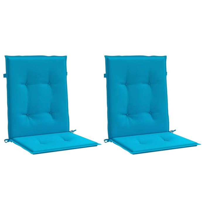 Perne cu spătar mic, 2 buc. albastru 100x50x3 cm textil oxford WALTI