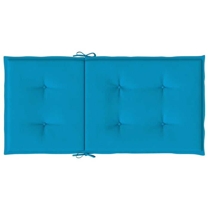 Perne cu spătar mic, 2 buc. albastru 100x50x3 cm textil oxford WALTI