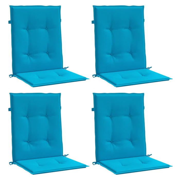 Perne cu spătar mic, 4 buc. albastru 100x50x3 cm textil oxford - WALTI WALTI