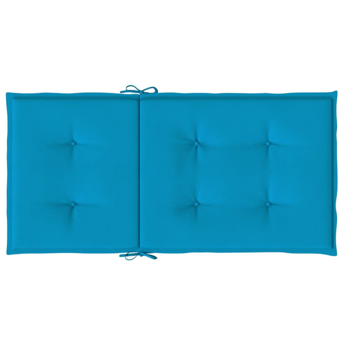 Perne cu spătar mic, 4 buc. albastru 100x50x3 cm textil oxford - WALTI WALTI