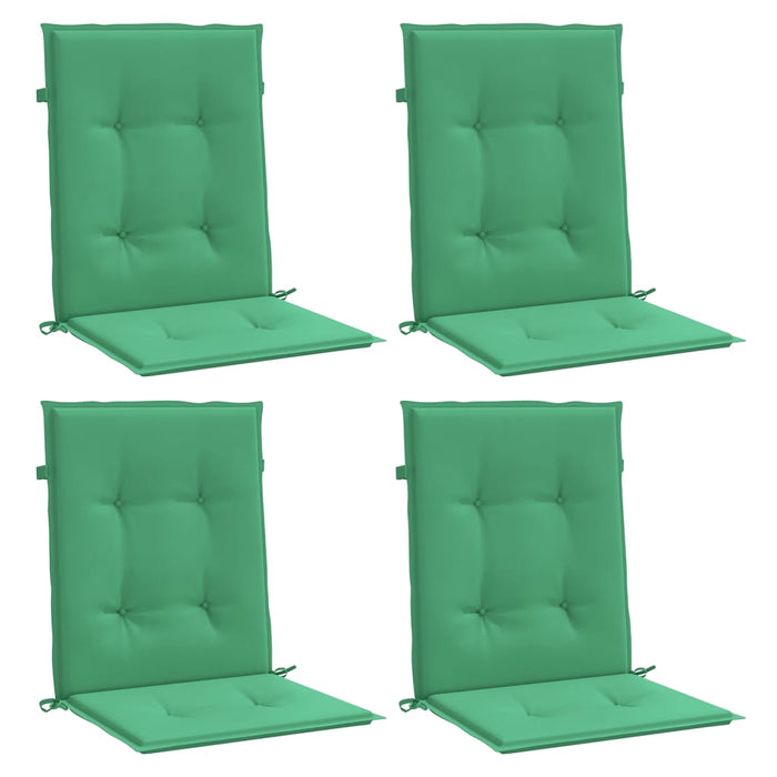 Perne cu spătar mic, 4 buc. verde 100x50x3 cm textil oxford WALTI
