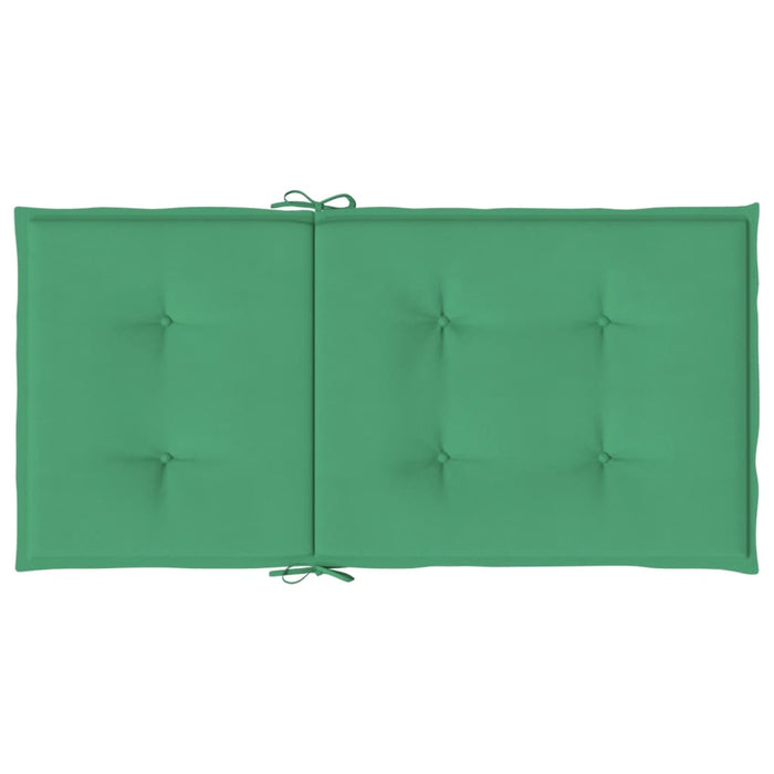 Perne cu spătar mic, 4 buc. verde 100x50x3 cm textil oxford WALTI
