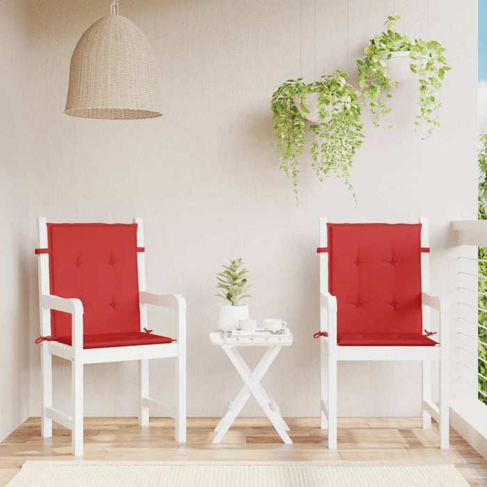 Perne cu spătar mic, 2 buc. roșu 100x50x3 cm textil oxford - WALTI WALTI