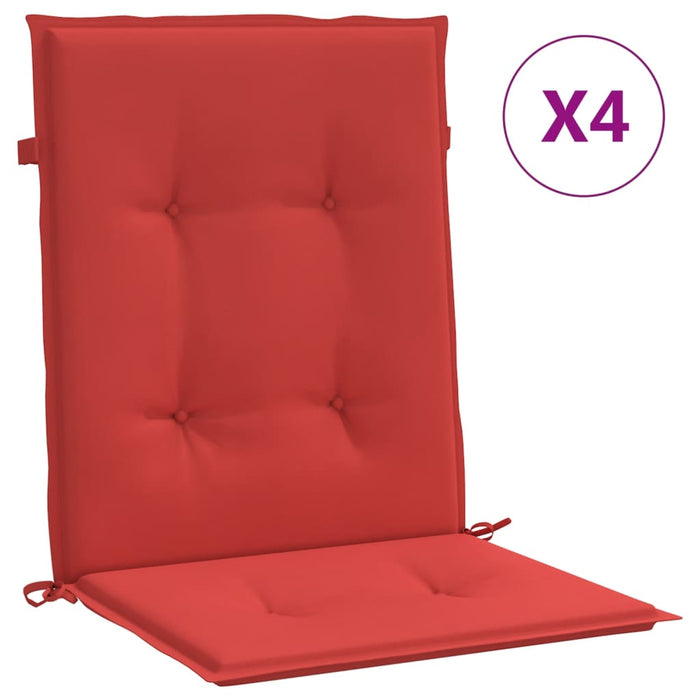 Perne cu spătar mic, 4 buc. roșu 100x50x3 cm textil oxford - WALTI WALTI