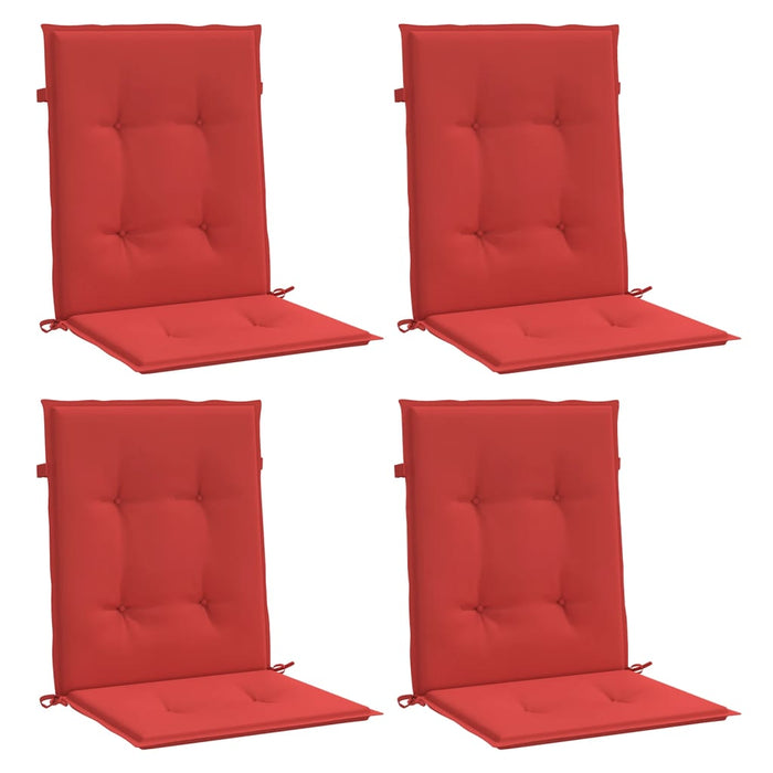 Perne cu spătar mic, 4 buc. roșu 100x50x3 cm textil oxford - WALTI WALTI