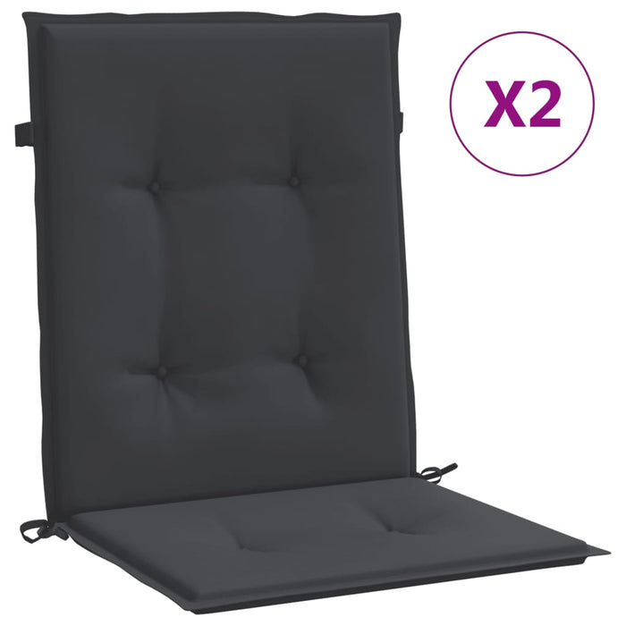Perne cu spătar mic, 2 buc. negru 100x50x3 cm textil oxford - WALTI WALTI