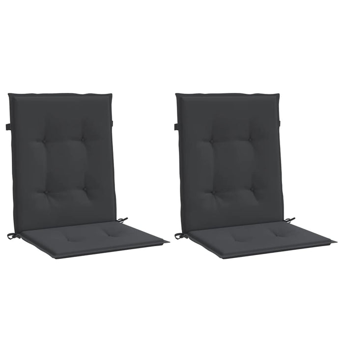 Perne cu spătar mic, 2 buc. negru 100x50x3 cm textil oxford - WALTI WALTI