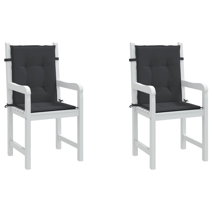 Perne cu spătar mic, 2 buc. negru 100x50x3 cm textil oxford - WALTI WALTI