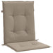 Perne cu spătar mic, 4 buc. gri taupe 100x50x3 cm textil oxford - WALTI WALTI