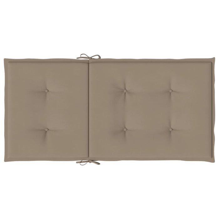 Perne cu spătar mic, 4 buc. gri taupe 100x50x3 cm textil oxford - WALTI WALTI