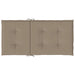 Perne cu spătar mic, 4 buc. gri taupe 100x50x3 cm textil oxford - WALTI WALTI