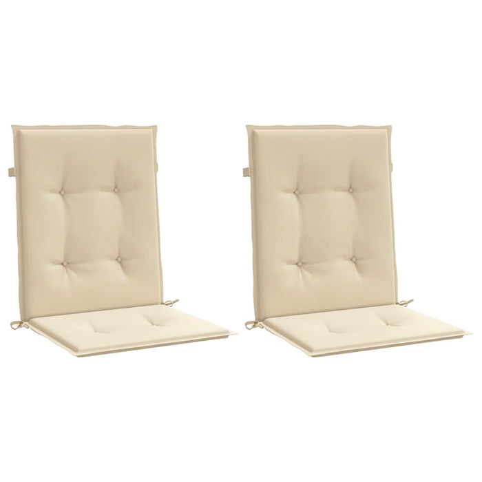 Perne cu spătar mic, 2 buc. bej 100x50x3 cm textil oxford - WALTI WALTI