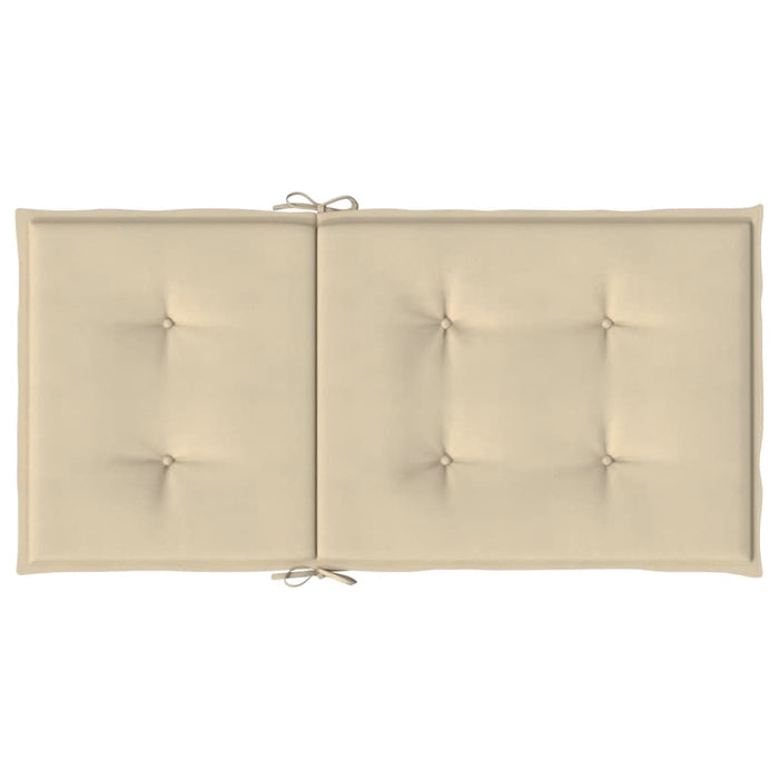 Perne cu spătar mic, 2 buc. bej 100x50x3 cm textil oxford - WALTI WALTI