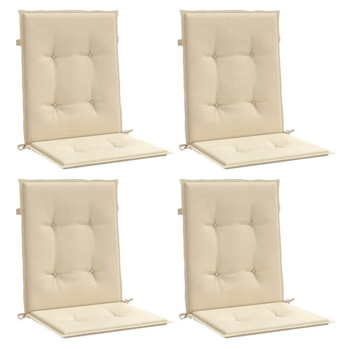 Perne cu spătar mic, 4 buc. bej 100x50x3 cm textil oxford - WALTI WALTI