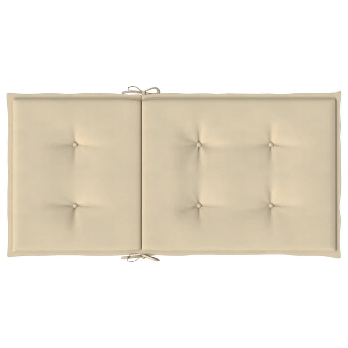 Perne cu spătar mic, 4 buc. bej 100x50x3 cm textil oxford - WALTI WALTI