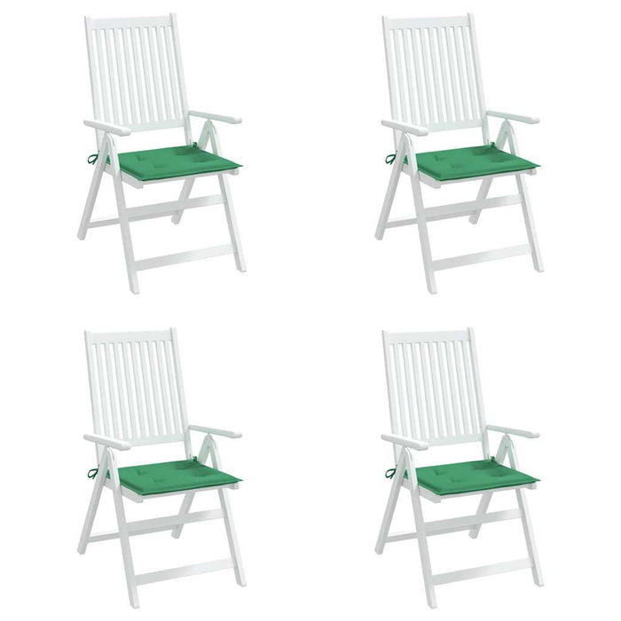 Perne scaune grădină 4 buc. verde 40x40x4 cm țesătură Oxford WALTI