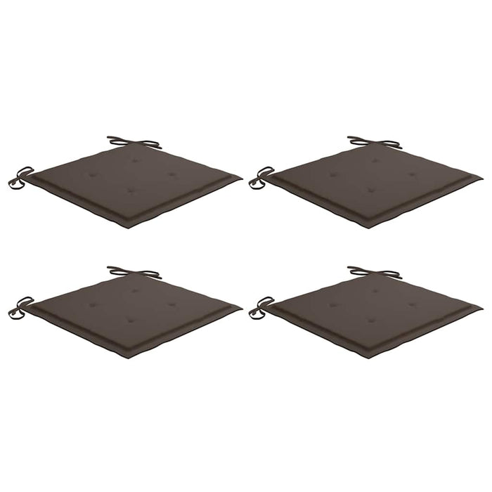 Perne scaune grădină 4 buc. gri taupe 40x40x4cm țesătură Oxford WALTI