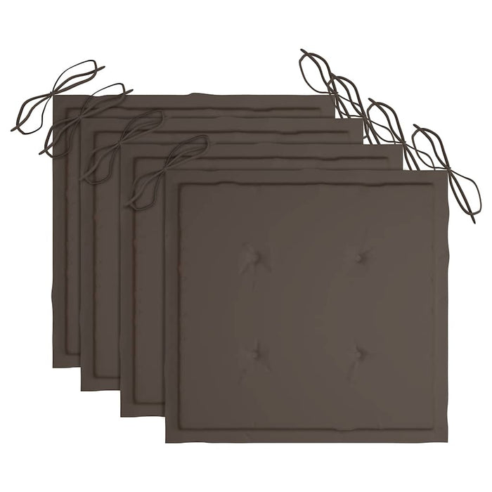 Perne scaune grădină 4 buc. gri taupe 40x40x4cm țesătură Oxford WALTI