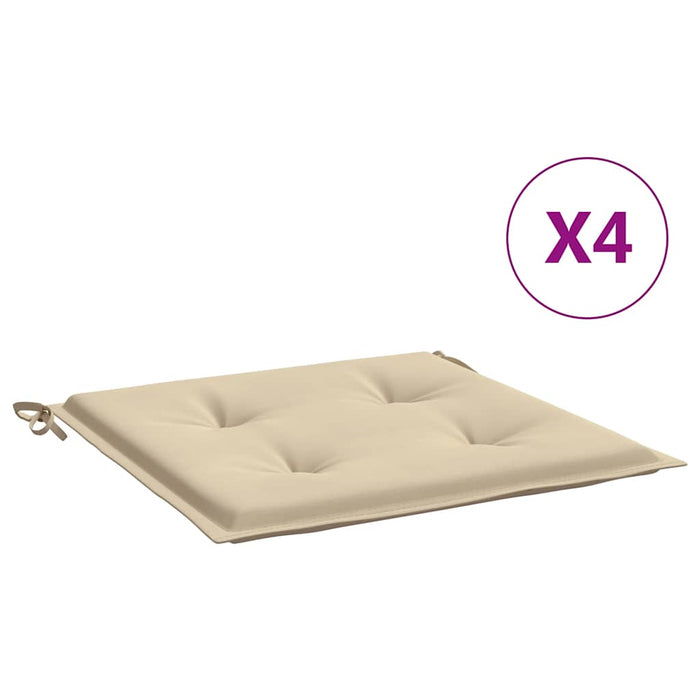 Perne scaune grădină 4 buc. bej 40x40x4 cm țesătură Oxford WALTI