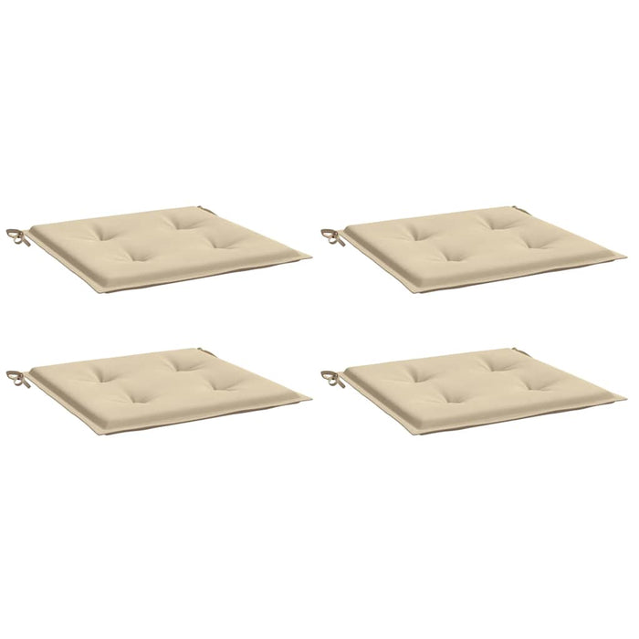 Perne scaune grădină 4 buc. bej 40x40x4 cm țesătură Oxford WALTI
