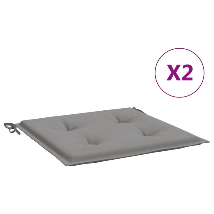 Perne scaune de grădină 2 buc. gri 50x50x4 cm țesătură Oxford WALTI