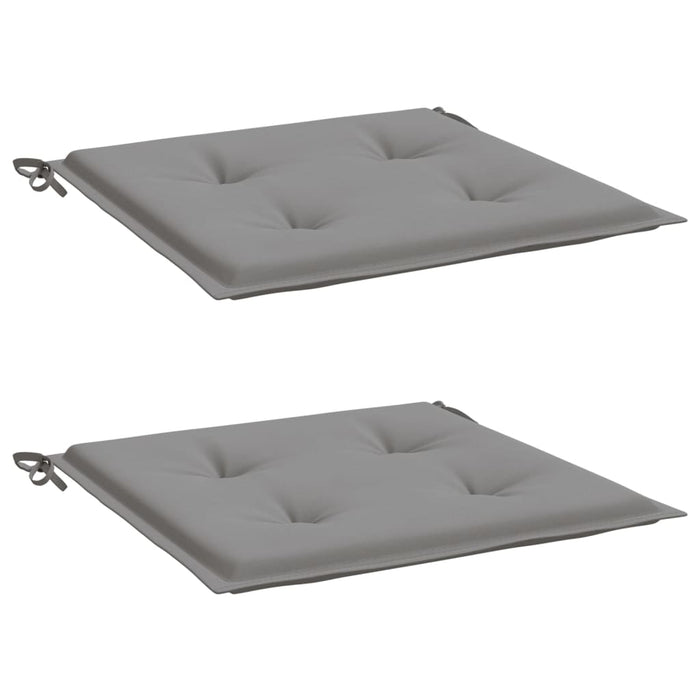 Perne scaune de grădină 2 buc. gri 50x50x4 cm țesătură Oxford WALTI