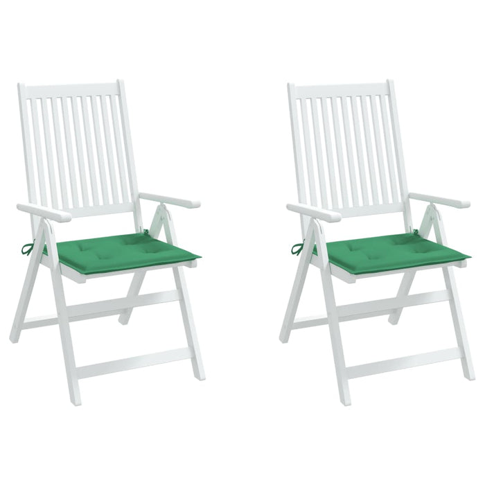 Perne scaune de grădină 2 buc. verde 50x50x4 cm țesătură Oxford WALTI
