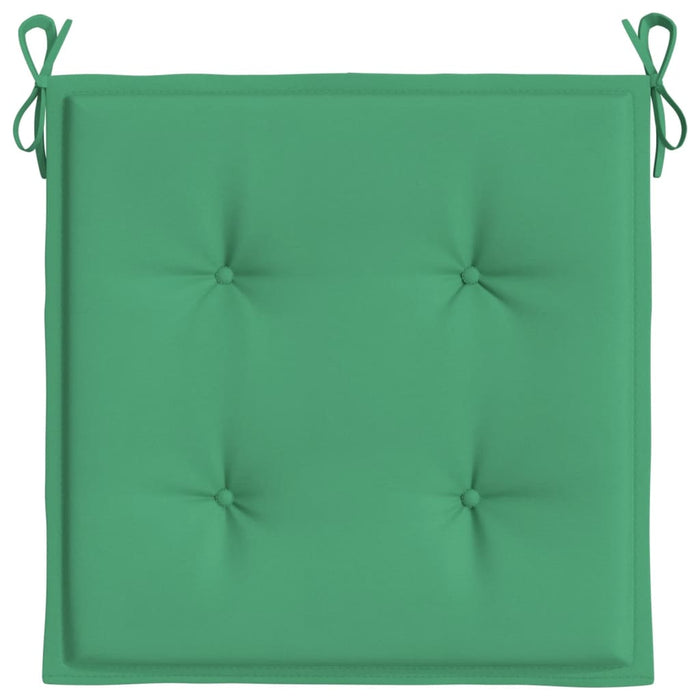Perne scaune de grădină 2 buc. verde 50x50x4 cm țesătură Oxford WALTI