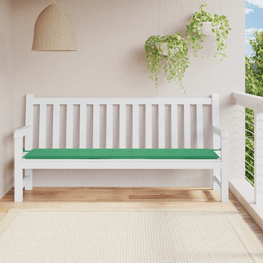 Pernă de bancă de grădină, verde, 200x50x3 cm, textil oxford - WALTI WALTI