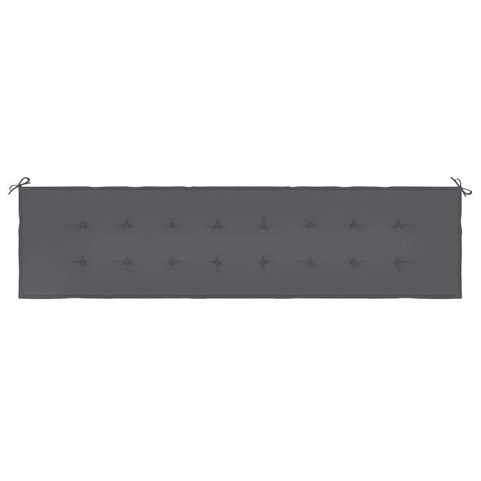 Pernă de bancă de grădină antracit 200x50x4 cm textil oxford WALTI